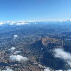 Flugwegposition um 14:57:50: Aufgenommen in der Nähe von Département Hautes-Alpes, Frankreich in 5069 Meter